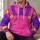 Purple Bunny-Ear Overall Costume Look for Halloween Parties and Cosplay Events All-over Print Hoodie (Lightweight) - 6