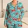 Cheerful Red Crab Sea Creatures for Sunny Coastal Home Days and Little Boys' Lounging Satin Pajamas Set - 1