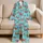 Cheerful Red Crab Sea Creatures for Sunny Coastal Home Days and Little Boys' Lounging Satin Pajamas Set - 5