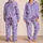 Lavender Mermaid And Sea Flower Motifs For Cozy Storytime Nights For Young Girls Satin Pajamas Set - 2