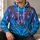 Blue Forest Warrior Feather-and-Cord Costume for Halloween Cosplay Fans All-over Print Hoodie (Lightweight) - 6