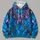 Blue Forest Warrior Feather-and-Cord Costume for Halloween Cosplay Fans All-over Print Hoodie (Lightweight) - 4