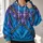 Blue Forest Warrior Feather-and-Cord Costume for Halloween Cosplay Fans All-over Print Hoodie (Lightweight) - 2