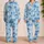 Turtle And Starfish Ocean Friends For Relaxed Coastal Lounging And Family Getaways Satin Pajamas Set - 2