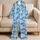 Turtle And Starfish Ocean Friends For Relaxed Coastal Lounging And Family Getaways Satin Pajamas Set - 5