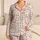 Playful Cat Faces and Pastel Hearts for Cozy Bedtime Moments and Sweet Dreams for Girls Satin Pajamas Set - 1