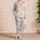 Playful Cat Faces and Pastel Hearts for Cozy Bedtime Moments and Sweet Dreams for Girls Satin Pajamas Set - 4