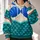 Mermaid Shell Bodice and Teal Scales for Fantasy Dress-Up and Halloween Gift Ideas All-over Print Hoodie (Lightweight) - 2