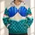 Mermaid Shell Bodice and Teal Scales for Fantasy Dress-Up and Halloween Gift Ideas All-over Print Hoodie (Lightweight) - 1