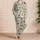 Jungle Animals and Lush Leaves for Cozy Forest-Themed Family Lounging Satin Pajamas Set - 4