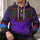 Purple And Black Space Ranger Costume Look For Halloween Parties And Toy-Themed Events All-over Print Hoodie (Lightweight) - 6