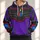 Purple And Black Space Ranger Costume Look For Halloween Parties And Toy-Themed Events All-over Print Hoodie (Lightweight) - 1