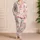 Pink Lily Flowers and Butterflies for Cheerful Holiday Gatherings and Parties for Kids Satin Pajamas Set - 4