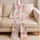 Pink Lily Flowers and Butterflies for Cheerful Holiday Gatherings and Parties for Kids Satin Pajamas Set - 5