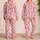 Candy Cane Snowflakes for Cozy Christmas Eve Celebrations and Sweet Holiday Family Moments Satin Pajamas Set - 2
