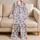Donut And Ice Cream Treats For Cozy Dessert-Lover Weekends And Sweet Summer Getaways Satin Pajamas Set - 5