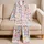 Pastel Love Hearts and Ribbon Bows for Sweet Valentine’s Day Gifts for Kids Satin Pajamas Set - 5