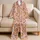 Blush Capybara And Citrus Scenes For Cozy Holiday Mornings And Happy Kids Satin Pajamas Set - 5