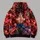 Crimson Lightning Martial Artist for Anime Fans and Action-Loving Friends All-over Print Hoodie (Lightweight) - 5