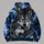 Twin Wolf Storm Scene for Wilderness Weekends and Everyday Outdoor Adventures All-over Print Hoodie (Lightweight) - 5