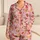 Strawberry Cupcakes And Sweetheart Treats For Cozy Summer Nights For Young Girls Satin Pajamas Set - 1