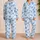 Blue 67 Numbers and Ribbon Bows for Cozy Birthday Mornings and Playful Kids Satin Pajamas Set - 2