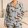 Cinnamon Dachshunds With Blue Stripes For Cozy Lounging And Dog Lovers Satin Pajamas Set - 1