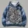 Three Snow Leopard Cubs Cuddling for Cozy Nature Lovers and Relaxed Weekend Adventures All-over Print Hoodie (Lightweight) - 4