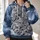Three Snow Leopard Cubs Cuddling for Cozy Nature Lovers and Relaxed Weekend Adventures All-over Print Hoodie (Lightweight) - 2