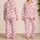 Pink Vertical Stripes And Sweet Bows For Cozy Summer Nights And Girls' Gifts Satin Pajamas Set - 2