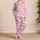 Pink Vertical Stripes And Sweet Bows For Cozy Summer Nights And Girls' Gifts Satin Pajamas Set - 4