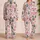 Pink Santa Claus, Christmas Trees And Gingerbread For Cozy Winter Holiday Nights At Home Satin Pajamas Set - 2