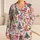 Pink Santa Claus, Christmas Trees And Gingerbread For Cozy Winter Holiday Nights At Home Satin Pajamas Set - 1
