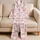Pink Ribbon Bows for Sweet Summer Evenings and Cozy Bedtime Moments for Girls Satin Pajamas Set - 5
