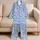 Blue Koala Faces And Pink Hearts For Cozy Family Lounging And Bedtime Satin Pajamas Set - 5