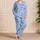 Blue Koala Faces And Pink Hearts For Cozy Family Lounging And Bedtime Satin Pajamas Set - 4