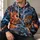 Mythical Dragon Phoenix Tiger Turtle Art for Bold Festival Nights and Streetwear Fans All-over Print Hoodie (Lightweight) - 6