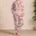 Pink Coastal Bows, Shells And Strawberries For Sweet Summer Holiday Lounging Days Satin Pajamas Set - 4