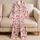 Pink Coastal Bows, Shells And Strawberries For Sweet Summer Holiday Lounging Days Satin Pajamas Set - 5