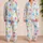 Colorful Starfish and Sand Dollars for Bright Summer Beachside Days for Kids Satin Pajamas Set - 2