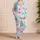 Colorful Starfish and Sand Dollars for Bright Summer Beachside Days for Kids Satin Pajamas Set - 4