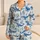 Blue Whales and Seaweed for Cozy Coastal Nights and Little Ocean Lovers at Home Satin Pajamas Set - 1