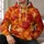 Autumn Maple Leaves for Fall Walks and Cozy Seasonal Style All-over Print Hoodie (Lightweight) - 6