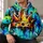 Bold Turquoise Crown And Splatter Art For Everyday Streetwear And Creative Youth Style All-over Print Hoodie (Lightweight) - 6