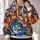 Koi Fish And Peony Floral Art For Spring Outings And Everyday Garden Style All-over Print Hoodie (Lightweight) - 2