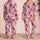 Cute Black Cats, Bats, Ghosts and Crescent Moons for Cozy Halloween Nights for Girls Satin Pajamas Set - 2