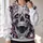 Pink Horror Skull Motif for Alternative Nightlife and Everyday Streetwear Style All-over Print Hoodie (Lightweight) - 2