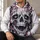Pink Horror Skull Motif for Alternative Nightlife and Everyday Streetwear Style All-over Print Hoodie (Lightweight) - 6