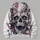 Pink Horror Skull Motif for Alternative Nightlife and Everyday Streetwear Style All-over Print Hoodie (Lightweight) - 5