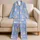 Pastel Cat Hearts and Stars for Cozy Summer Nights and Sweet Gifts for Girls Satin Pajamas Set - 5